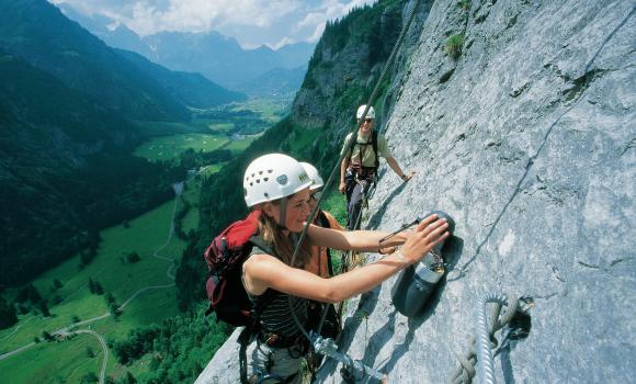 Fürenwand Klettersteig - die Meisterprüfung gegenüber dem Titlis