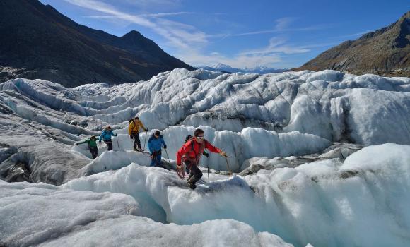 Geführte Gletschertouren im UNESCO-Welterbe