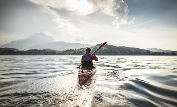 Canoeing on Lake Lucerne