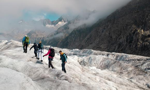 Expedition into the world of the Aletsch glacier