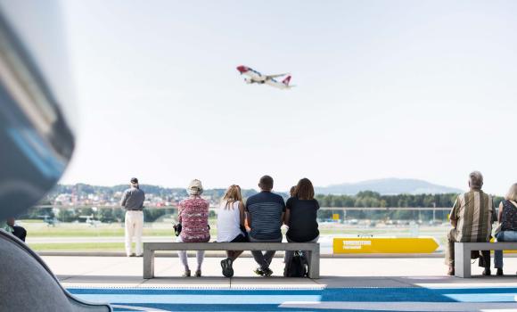 La terrasse d’observation de l’aéroport de Zurich